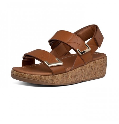 Remi Adjustable Leather Back-Strap Sandals