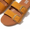 Gracie Buckle Suede Slides