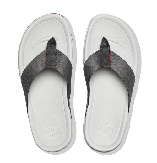 Surfer Woven-Logo Toe-Post Sandals