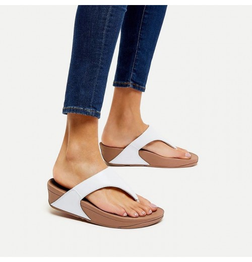 Lulu Leather Toe-Post Sandals