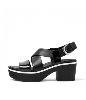 Pilar Patent Mix Back-Strap Platform Platform Sandals