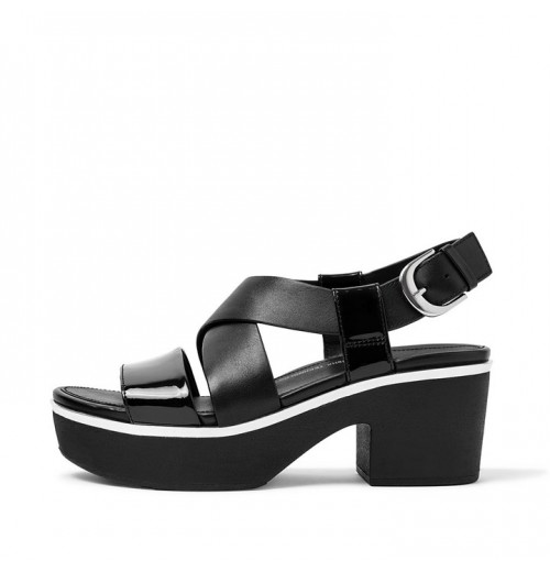 Pilar Patent Mix Back-Strap Platform Platform Sandals