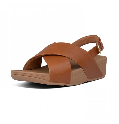 Lulu Leather Back-Strap Sandals