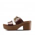 Pilar Leather Slide Platforms Mules & Clogs