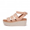 Eloise Espadrille Leather Wedge Sandals