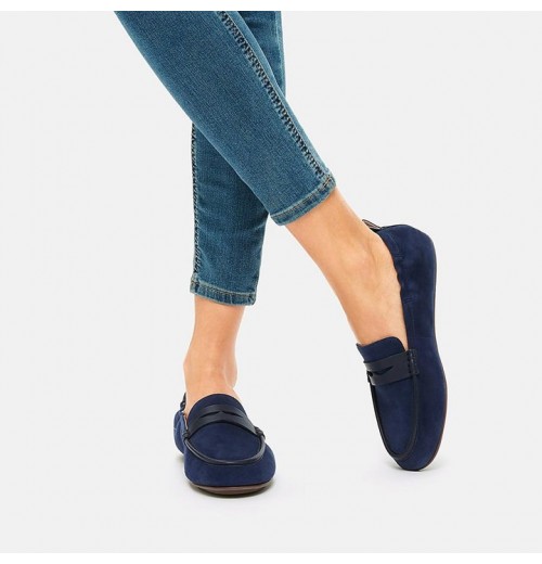 Allegro Suede Penny Flat Shoes