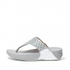 Lulu Wave Print Toe-Post Sandals