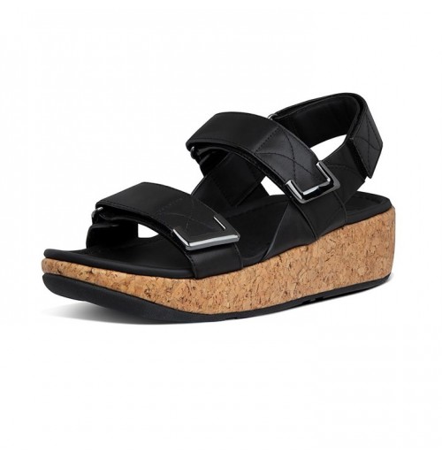 Remi Adjustable Leather Back-Strap Sandals