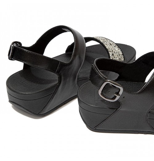 Lulu Shimmer Back-Strap Sandals