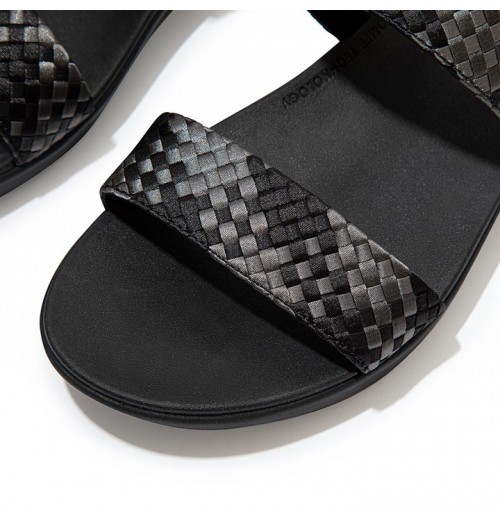 Barra Silky Weave Back-Strap Sandals