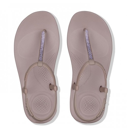 Iqushion Splash Sparkle Back-Strap Flip Flops