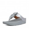 Fino Leaf Metallic Leather Toe-Thongs Toe-Post Sandals