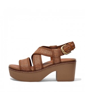 Pilar Woven Back-Strap Platform Platform Sandals