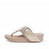 Olive Mixed Metallics Toe-Post Sandals