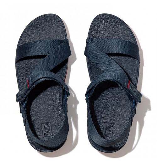 Surfa Woven-Logo Z-Strap Back-Strap Sandals