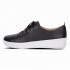 F-Sporty Leather Scoop-Cut Perf Trainers