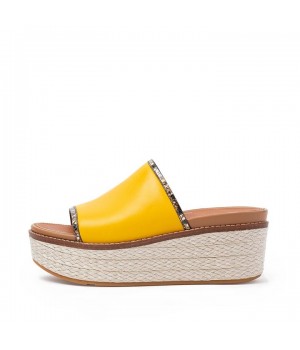 Eloise Snake Trim Espadrille Slides