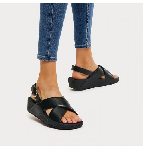 Lulu Leather Back-Strap Sandals