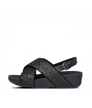 Lulu Glitter Back-Strap Sandals