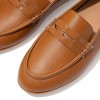 Lena Leather Penny Flat Shoes