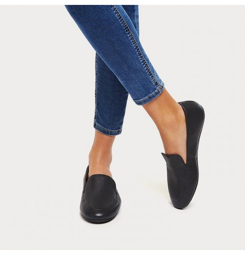 Lena Leather Flat Shoes