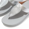 Fino Feather Metallic Toe-Post Sandals