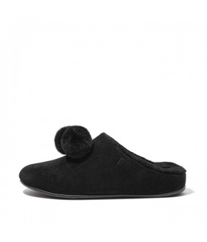 Chrissie Pom-Pom Shearling Slippers