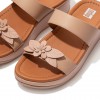 Fino Floral Leather Slides