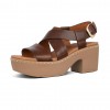 Pilar Leather Back-Strap Platform Platform Sandals