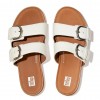 Gracie Buckle Leather Slides