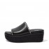 Eloise Snake Trim Espadrille Slides