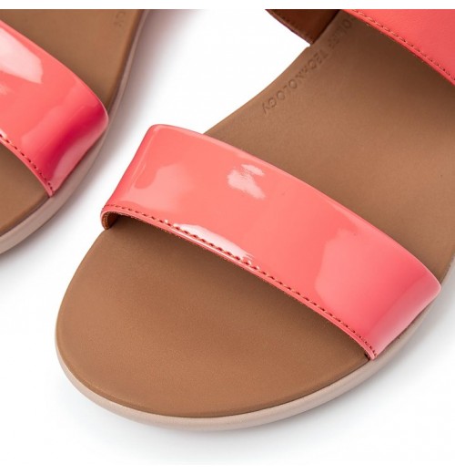 Barra Patent Mix Back-Strap Sandals