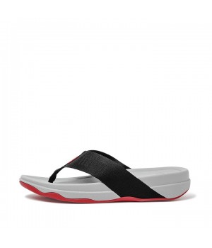 Surfer Woven-Logo Toe-Post Sandals