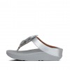 Fino Leaf Metallic Leather Toe-Thongs Toe-Post Sandals